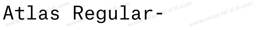 Atlas Regular字体转换